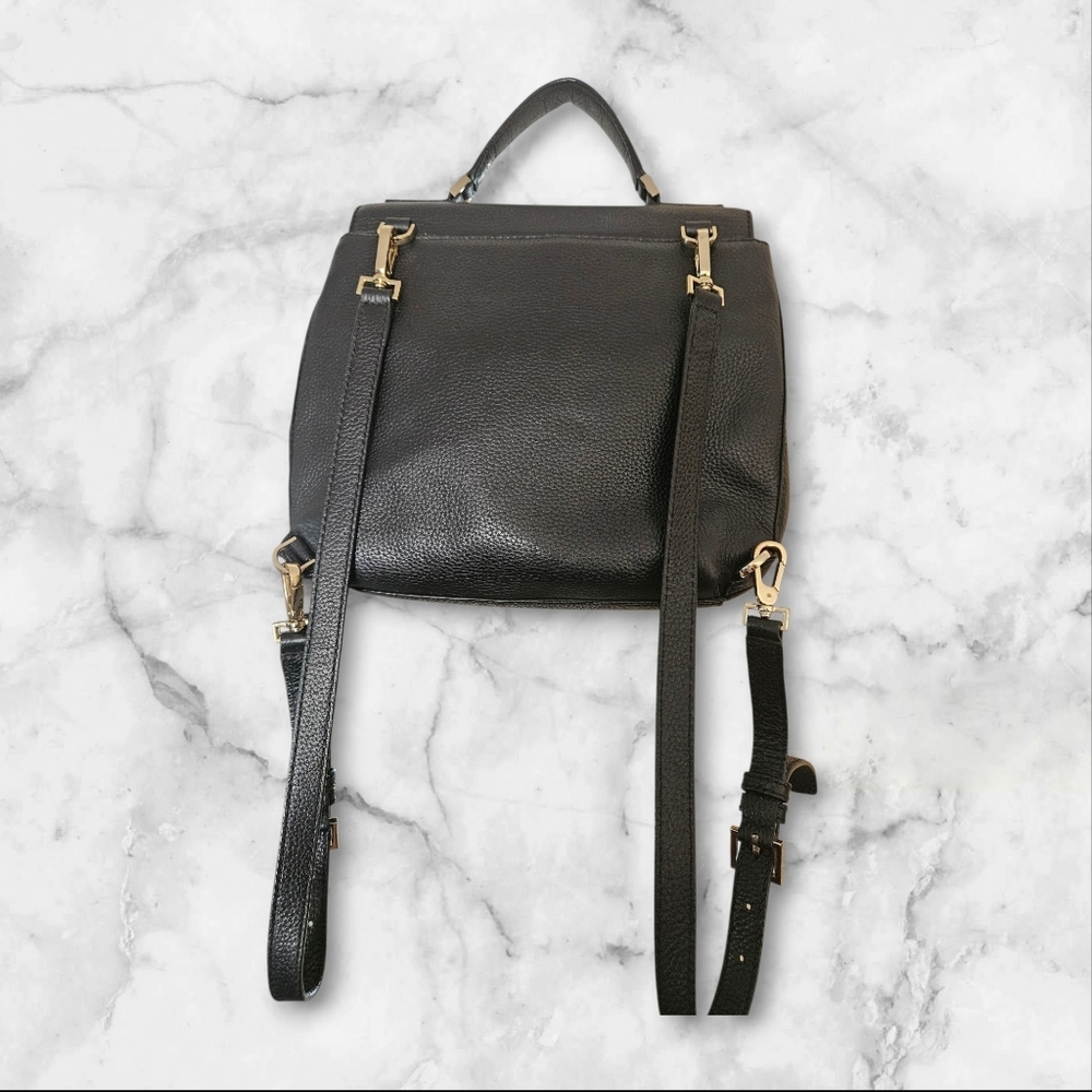 Kate Spade Spencer Court Adaire Convertible Leather Backpack Storybook Lining - Picture 4 of 17